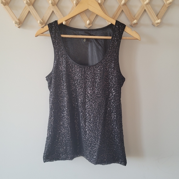 DECJUBA Sequin Top (sS) Black Sparkle - Picture 5 of 11